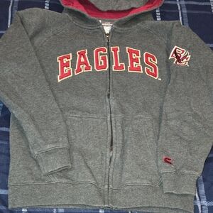 Colosseum Kids Charcoal and Crimson Eagles Hoodie